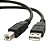 Cabo USB A-Macho - B-Macho 3,0 Metros 2.0 Preto Multilaser - WI273 - W273 - Imagem 1