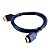 Cabo HDMI Macho x Macho 2.0 4K 19 Pinos Ultra HD 1,0 Metro Conectores Folheado a Ouro Aquário - 4K01 - 4K01 - Imagem 2