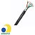 Cabo de Rede Dupla Capa Blindado 24AWG Megatron Cat.5E 4 Pares Preto 2544 Rolo com 100 Metros - 100% Cobre Homologado ANATEL - 2544 - Imagem 2