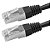 Cabo Patch Cord Cat.5e FTP 5,0 Metros Blindado Preto 5+ 018-9912 - 018-9912 - Imagem 1