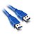 Cabo USB A-Macho - A-Macho 2,0 Metros 3.1 Azul 5+ - 018-7701 - 018-7701 - Imagem 2