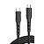 Cabo USB Type-C Macho - Type-C Macho 60W 1,0 Metro 6A Preto X-Cell - XC-CD-115 - XC-CD-115 - P - Imagem 2