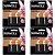 Kit com 4 Cartelas Pilha Alcalina Média C Duracell - 6412 - Blister com 2 Pilhas - 74443 KIT C/ 4 PEÇA - Imagem 3