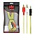 CABO P2 ESTEREO + 2 RCA MACHO - CRISTAL - 1.8M - AMARELO - Imagem 1