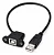 CABO USB 2.0 TIPO-B MACHO E FEMEA 50CM PARA PAINEL - Imagem 3