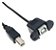 CABO USB 2.0 TIPO-B MACHO E FEMEA 50CM PARA PAINEL - Imagem 1