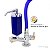 Torneira de Cozinha de Mesa Azul Com Filtro Blindado Azul Cone Gourmet Bica de Inox Flexível - Imagem 5