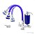 Torneira de Cozinha de Mesa Azul Com Filtro Blindado Azul Cone Gourmet Bica de Inox Flexível - Imagem 3