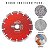 Disco de Corte Diamantado Segmentado 180mm x 8mm x 25,4mm Para Mármores, Granitos, Cerâmicas e Porcelanatos - Imagem 4