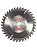 Disco de Serra Circular Com Vídea 180 x 20mm 36 Dentes 7 Polegadas Para Madeira Com Anel Redutor - Imagem 1
