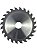 Disco de Serra Circular Com Vídea 110mm x 20mm 24 Dentes 4 Polegadas Madeira em Geral Corte a Seco - Imagem 4