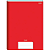 Caderno brochurao (capa dura) Stiff 48 Folhas Vermelho - Jandaia - Imagem 1
