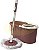 Mop 3 Em 1 Giratório 360° Spin Rosa 9l Compact Com Esfregão Para Limpeza Geral - Nobre - Imagem 1