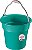 Balde Plástico de 8 Litros, Cor Verde, Linha Oba, Sanremo - Imagem 1