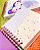 Kit 01 - Agenda quadrada/Caderno de desenho e Etiqueta escolar - Imagem 2