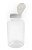 Frasco Pet Transparente c/ Tampa Branca Flip Top - Imagem 1
