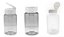 Kit Frasco Pet Transparente c/ Tampa Flip Top Branca 500 mg (24 unidades) - Imagem 1