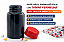 Frasco Pet Preto c/ Tampa Vermelha Flip Top - Imagem 2