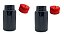 Kit Frasco Pet Preto c/ Tampa Flip Top Vermelha (24 unidades) - Imagem 3