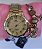 Relógio Feminino RuiXing Aço Dourado Elegância e Resistência - Imagem 1
