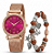 Relógio Feminino Quartz + Pulseira de Brinde - Imagem 1