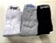 Kit 12 Pares Meias 3 cores Brancas Cinzas e Pretas Cano Alto Longo Sport Algodão - Imagem 4