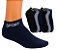 Meias Masculina Soquete Sport Kit 12 Pares Pretas e Cinzas - Imagem 1