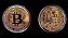 Moeda Bitcoin Dourada Colecionável Metal Luxo + Case Protetora - Imagem 2