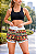 Shorts Feminino Curto Soltinho Estampado com Elástico Verão - Imagem 2