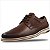 Sapato Pegada Em Couro Masculino - Terracota/Dark Brown - Imagem 1