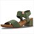Sandália Modare Ultraconforto Salto Bloco Feminina - Verde/Camel - Imagem 1