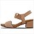 Sandália Modare Ultraconforto Salto Bloco Feminina - Nude/Camel - Imagem 2