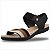 Sandália Modare Ultraconforto Feminina- Preto/Camel - Imagem 1