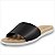 Chinelo Beira Rio Slide Feminino - Preto - Imagem 1