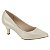 Scarpin Beira Rio Salto Fino Feminino -Branco Off - Imagem 1