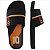 Chinelo Cartago Detroit Gáspea Masculino - Preto/Preto/Laranja - Imagem 1