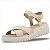 Sandália Modare Ultraconforto Anabela Feminina - Creme - Imagem 1