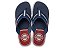 Chinelo Cartago Palermo Dedo AD Ref:12397 - Cinza/Azul/Vermelho - Imagem 2