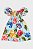 Vestido Infantil Floral Azul - Imagem 1