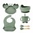 Kit de Alimentação para Bebês de Silicone 6 Peças Caranguejinho Divertido Co - Imagem 1