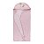 Toalha Para Bebes Com Fralda Macia e Capuz Bordado Rosa (CCABABY001) - Imagem 1