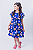 Vestido Infantil Valentina Estampado Azul Tamanho:8 (1040127561) - Imagem 5