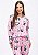 Pijama feminino de inverno panda rosa - Imagem 1