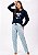 Pijama feminino de inverno Floral - Imagem 1