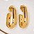 Brinco Argola Circulo Vazado Banho Ouro 18k - Imagem 2