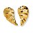 Brinco Earcuff Asa Orgânico Banho Ouro 18k - Imagem 1