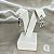 Brinco Argola Fio Quadrado 2mm Banho Ródio Branco - Imagem 4