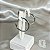 Brinco Argola Fio Quadrado 2mm Banho Ródio Branco - Imagem 5