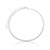 Choker Fio Laminado Banho Ródio Branco - Imagem 1