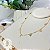 Choker Estrelas Lisas Banho Ouro 18k - Imagem 2
